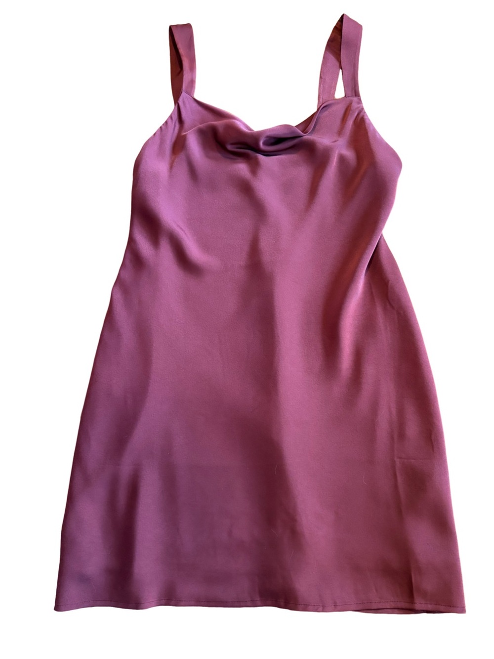 NWT Dex Burgundy Satin Cowl Neck Midi Slip Dress XL | $75 Retail